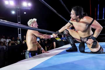 【新日本】竹下幸之介がファンタズモ下しＮＥＶＥＲ無差別級王座Ｖ６　「次は誰が俺の前に立つんだ？」