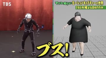 「マツコの知らない世界」でモーションキャプチャー特集『モンハン』『スラダン』制作の裏側公開