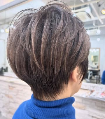 頭がペッタンコな【40・50代】→「ふんわりショート」で大人の垢抜け♡