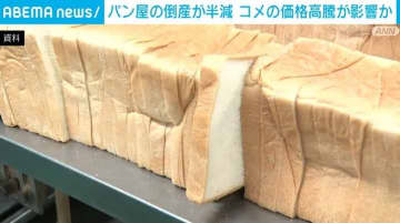 パン屋の倒産が半減 コメの価格高騰が影響か