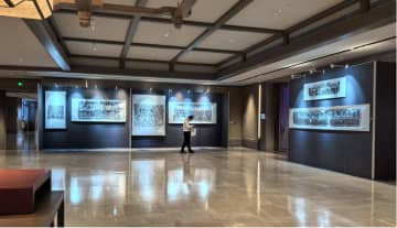 孔子の故郷・山東省曲阜で漢代画石刻の拓片展