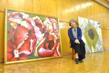 相模原　小学校内の美術館が20年　俳優・左時枝さんの絵を24日に一般公開