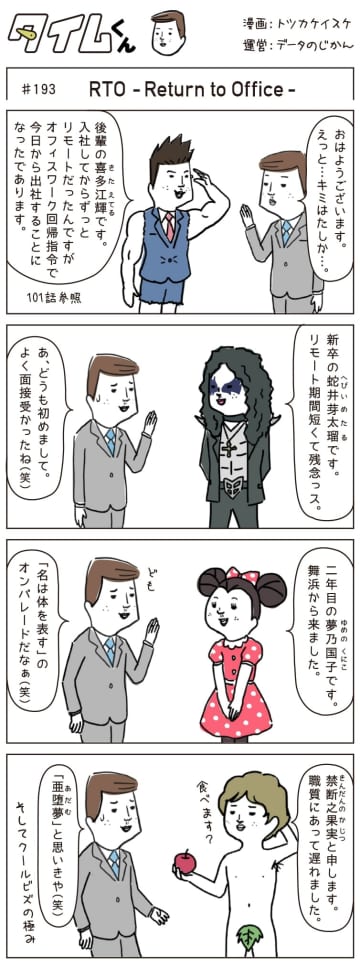 【タイムくん 第193話】RTO  - Return To Office -