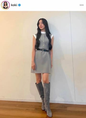 キムタク＆静香の次女Koki，最強DNA炸裂の白Tシャツ×デニムコーデ　ナチュラルなのに異次元オーラ