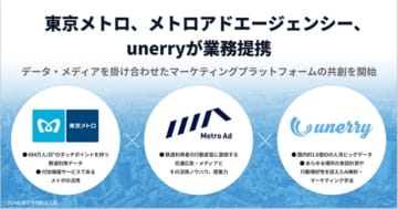東京メトロ・unerryら3社、移動データを核としたデータ連携型マーケティングプラットフォームを共創
