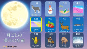5月の満月 フラワームーン　気になる夜の天気は？