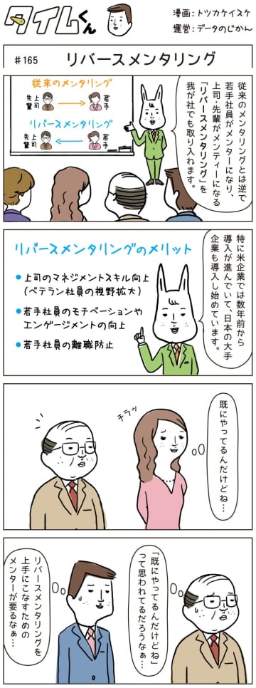 【タイムくん 第165話】リバースメンタリング