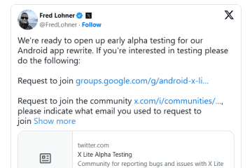 「X」（Twitter）のAndroidアプリが書き直しへ？ 「X Lite」のアルファテストが開始／今のアプリよりだいぶ早いらしい【やじうまの杜】