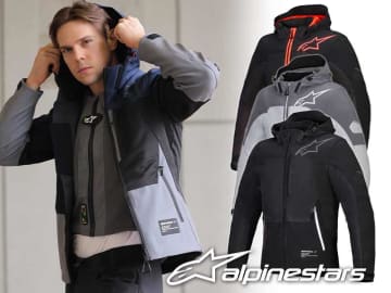 アルパインスターズのライディングパーカ「CREW PARKA AIR ASIA」が岡田商事から発売！