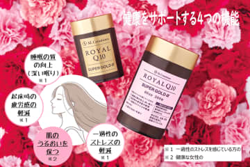 健康をサポートする4つの機能！機能性表示食品J726「ローヤルQ10スーパーゴールドα」登場