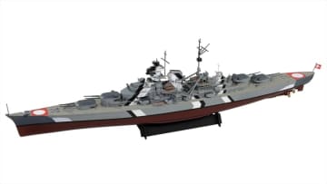 ピットロード、プラモデル「ドイツ海軍 戦艦 ビスマルク」＆「イタリア海軍 戦艦 ローマ 1943」本日出荷開始旗・旗竿・艦名プレートエッチングパーツが付属