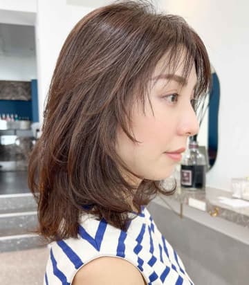 面長さんこそ似合うって！【40・50代】小顔見せも狙える♡「フェイスレイヤー」