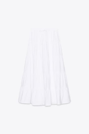 春夏に映える“白”！【ZARA】大人のきれい見え♡「ロングスカート」