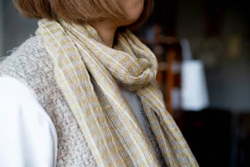 【Urayasu Made】“ 手織りのシルクストール ” うらたすみよ作