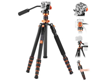 実売1万円台で全高173cm／K&F Conceptのカーボンビデオ三脚
