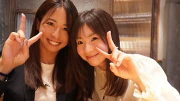 園田彩乃と元“美女テニスプレイヤー”が2ショット！「可愛い」とファン歓喜
