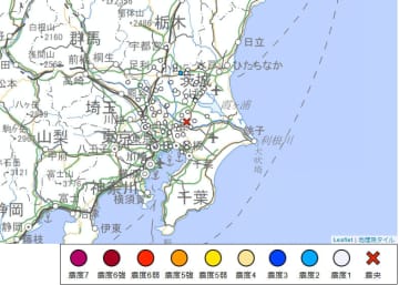 【速報】マグニチュード3.5の地震発生、茨城南部が震源　埼玉、東京、神奈川、千葉、群馬、栃木も揺れる