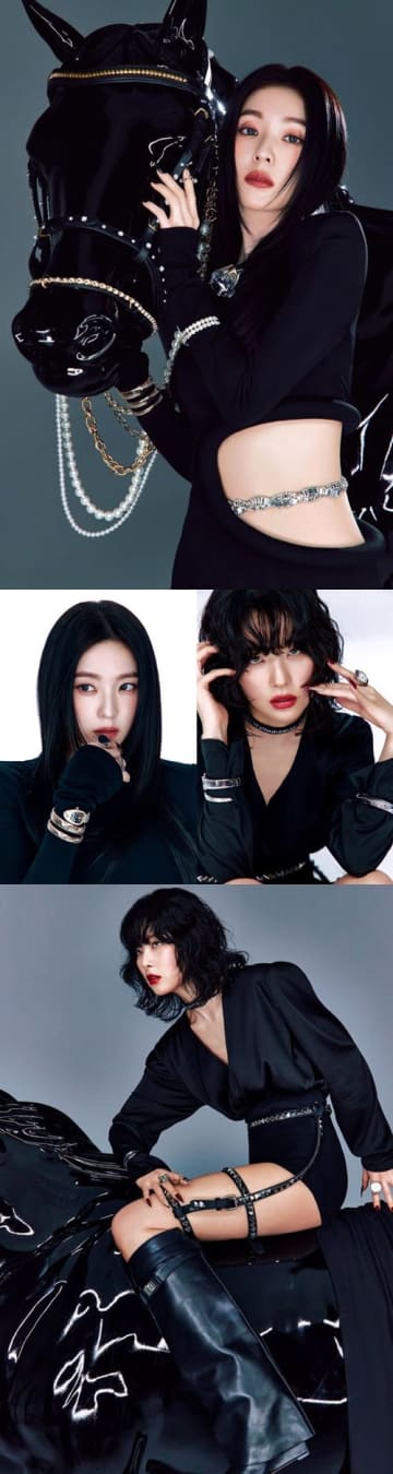 Red Velvet・アイリーン＆スルギ、妖艶かつシックな魅力で乗馬!?新AL『TILT』ティザー写真公開