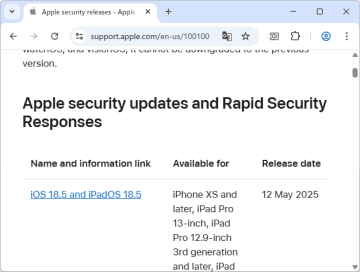 Apple、セキュリティ更新を実施 ～macOS、watchOS、tvOS、Safariなどが対象／古いiPadには「iPadOS 17.7.7」を提供