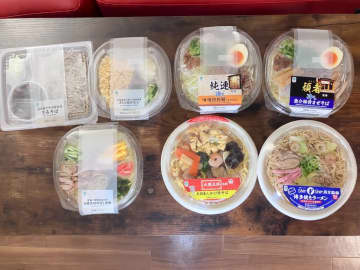【2025夏】「ヒヤッとうまい！」コンビニ・ファミマの冷やし麺5種食べ比べ＋熱々麺2種【冷やし中華、純連、頑者ほか】