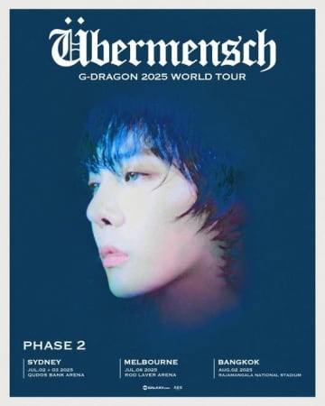G-DRAGON、オーストラリア＆タイでも！ワールドツアーの第2弾スケジュールポスターが公開