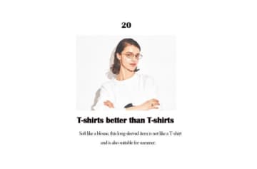 普通の白Tシャツよりも「透けにくい・型くずれしない」ブラウスのように柔らかいTシャツ