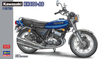 ハセガワ、ルミナスダークブルーの「カワサキ KH400-A6」プラモデルを本日出荷開始