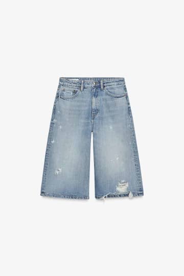 今買うなら【ZARA】！ トレンド感満載♡「デニムハーフパンツ」