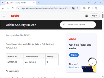 Adobe、2025年5月のセキュリティ情報 ～12製品に致命的な欠陥／「Photoshop」や「Lightroom」「Dreamweaver」「Illustrator」などに影響