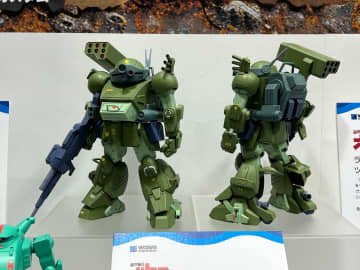 ウェーブ「装甲騎兵ボトムズ」新作プラモ展示！ 「スコープドッグ ターボカスタム［キリコ機］」も登場【#静岡ホビーショー】