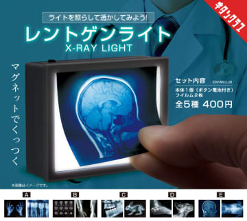 発光ギミック搭載のカプセルトイ「レントゲンライト」が5月16日に発売