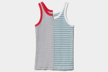 ビューティフルピープル×ミラー、上下逆さで着用する「パネル リブ」タンクトップやTシャツ