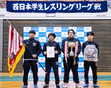 ＜レスリング＞【写真集】2025年西日本学生春季リーグ戦／表彰式