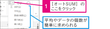 【Excel Q&A】平均やデータの個数を簡単に求められる？