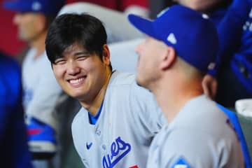 大谷翔平が公開した“2歳のデコピン”　日本企業は一家再現で祝福「コラボしちゃいました」