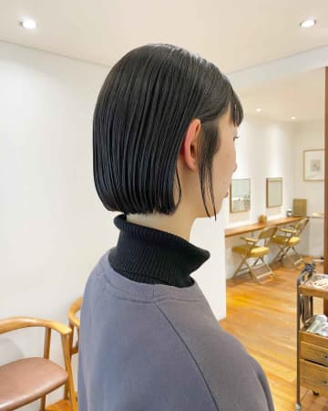 「好印象」に見せるならこの髪型！【40・50代】スッキリ綺麗♡「ナチュラルボブ」