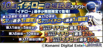 「プロスピA」新特殊能力「ハイアベレージヒッター」を持つイチローさんが5月16日より登場！松井秀喜さんがイチローさんについて語る対談動画も公開