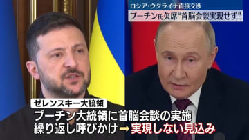 ロシア・ウクライナ直接交渉　首脳会談実現しない見込み　プーチン大統領欠席