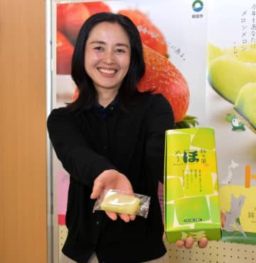鉾田産メロンで和菓子　市観光物産協がゆべし開発　通年で味わって　茨城
