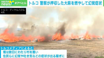 地元警察が約20トンの大麻を焼却 住民に幻覚などの症状がでる騒ぎに トルコ