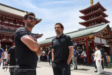 ニッサン・フォーミュラE、浅草寺で大吉チャージ。ヴォルペ代表とナトが優勝祈願、東京E-Prixの準備完了
