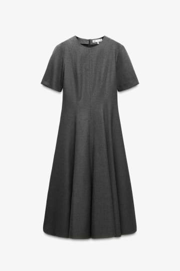 断然“グレー”がオシャレ♡【ZARA】大人に似合う！「高見えワンピ」