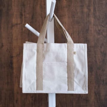 【ダイソー】ペットボトルも入る♡「便利トートバッグ」