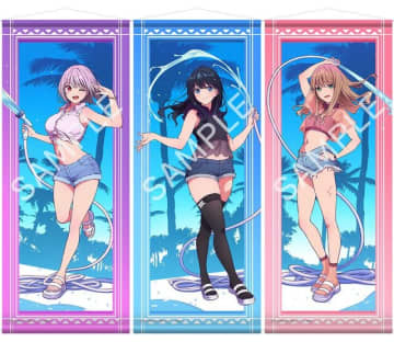 宝多六花の“ほぼ等身大”ふともも！劇場版「グリッドマン ユニバース」夏休みモチーフの新規描き下ろしイラストグッズが登場