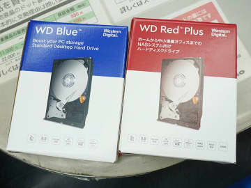 Western Digital製HDD「WD Blue」「WD Red Plus」に10TBと12TBモデル