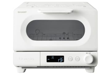 シャープ、好みの焼き加減を選べるウォーターオーブントースター「ヘルシオ トースター」に新色ホワイト登場