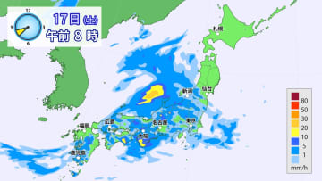 【天気】九州は夕方以降、その他の西日本も夜には本降りの雨に