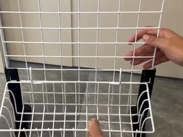 １００均のワイヤーネットを組み立てて…　「声出た」「我が家も導入したい」