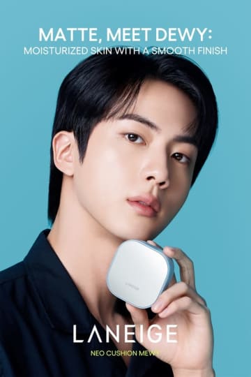 BTS ジンのビジュアルも公開！韓国コスメ「LANEIGE」スキンケア発想の新クッションファンデを5月31日より発売
