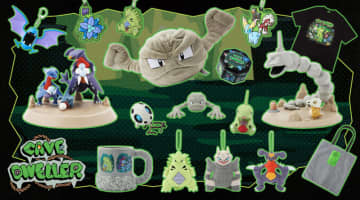 ポケモンセンターに洞窟に住むポケモンたちにフォーカスしたグッズが5月24日より登場イシツブテが進化していくぬいぐるみや「カセキ発掘キット」などがラインナップ